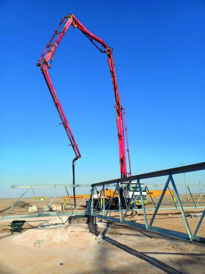 Concrete pumping works