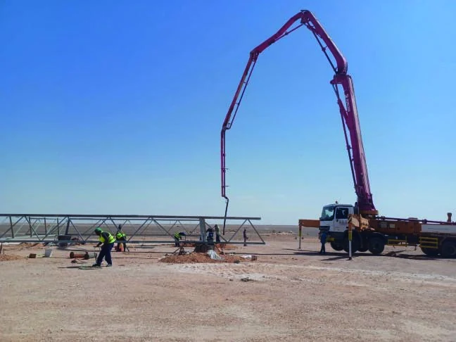 Concrete foundation casting