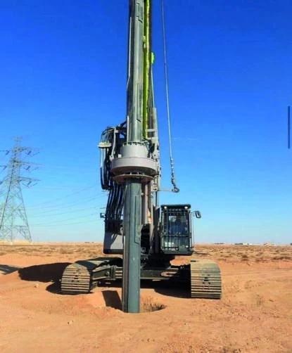 Foundation construction activity