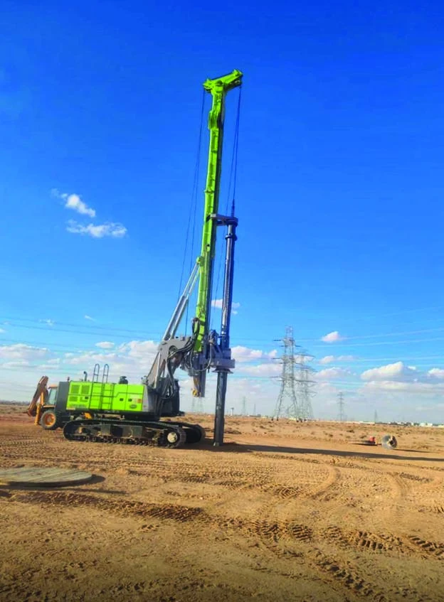 Deep foundation drilling