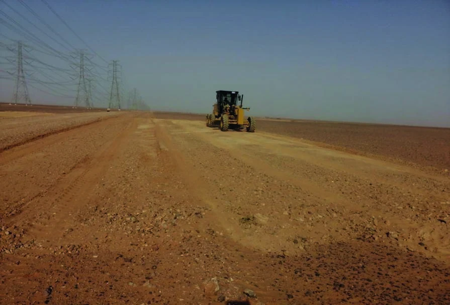 Road grading project