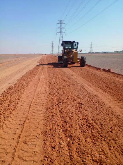 Road works machinery