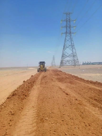 Road preparation works